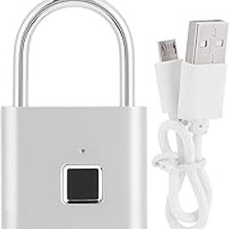 Fingerprint Padlock, Fingerprint Smart Padlock Lock Biometric Lock Intelligent Electronic Lock Anti Theft for Gym Locker Home Office-image-12