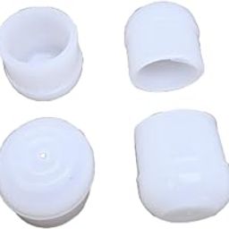 Natkam Round Plastic Outer Bush White (1 inch / 25mm), Floor Protector PVC end Cap/Bush/Shoe/Cover for Furnitures Like Chair, Stool or Table Legs. Inner Dia 25mm. (White Colour) (Pack of 20)-image-71