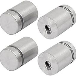 19mmx25mm Stainless Steel Glass Table Spacers Standoff Fixing Screws Bolts 4pcs-picture-21