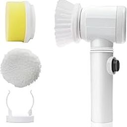 Multi-Functional Electric Cleaning Brush 5-in-1 Magic Power Scrubber – Includes 3 Interchangeable Brush Heads – Ideal for Kitchen, Bathroom, Shower, Tub, Carpet, and Sink Cleaning-picture-12