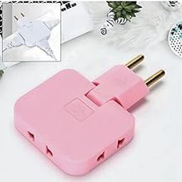 Tnglov Foldable 3 in 1 Electrical Extension Plug with Compact Design (2 Pin) (Multicolor)-picture-0