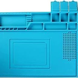 BRYGGER ESD Safe Anti Static Magnetic Silicone Soldering Mat Large Platform Station Portable Heat Resistant Pad For All Repair Work-picture-9