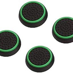 Eatech Anti-Slip Analog Thumb Stick Silicone Grip Cover Caps for Sony PS3 PS4 Playstation 4 Pro Slim, Xbox 360 One Controller | Pack of 4 Pieces - Black Green-image-71