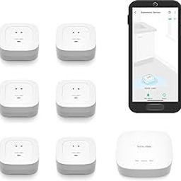 YoLink Smart Home Starter Kit: Hub & Water Leak Sensor 4 with 105dB Audio Alarm, Pack of 6, SMS/Text, Email & Push Notifications, Frost Warning, LoRa-15