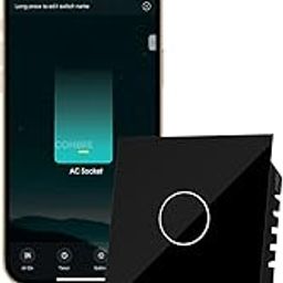 CONBRE SW1 Wi-Fi Smart Modular Touch Switch for Home automation, Energy Monitoring, remote control | Suitable for gyser, AC and other devices upto 24A and 500W | Compatible with Alexa & Siri (Black)-23