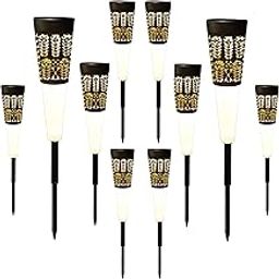 Drumstone (𝗦𝗽𝗲𝗰𝗶𝗮𝗹 𝟭𝟬 𝗬𝗲𝗮𝗿𝘀 𝗪𝗮𝗿𝗿𝗮𝗻𝘁𝘆 Pack of 10 Solar Pathway Lights – Auto On/Off, Waterproof & Energy-Efficient – Warm White & Color Mode – Decorative Outdoor Garden Lamp-image-8