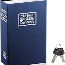 Locker Jewellery Home Safe Dictionary Hidden Secret Book Safe Vault 2 Keys Jewelry Money Cash Box for Office Home (Small- 18 * 11.5 * 5.5 cm, Assorted Colour)-2