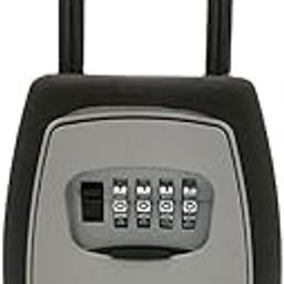 HEBEZON Combination Key Safe Box/Key Safe Lock Box Outdoor Storage Box with Code Combination Password Security Lock, Resettable Password Rustproof 4‑Digit Combination Keys Lock Box (1 Pcs)-70