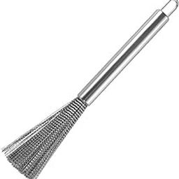 AMV MART Pack of 1 stainlessSteel Pan Scrubs, Wok Brush, Pot Scrubs, Dishes Scrubs Brush, Steel Scrubbers for Cleaning Dishes, Steels Wool Scrubbers with Handle, Steel Scrubber, Brus h-image-92
