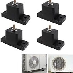 Niland Deluxe Anti-Vibration Rubber Mounting Blocks for AC Outdoor Unit, Set of 4, Black (1)-image-45