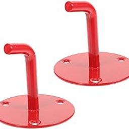 HOMSFOU 2pcs Wall Mount Bracket Heavy Duty Iron Hook Holder for Office School Easy Installation for Enhanced Fire Safety-image-38