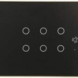 DVE_EDGE_ WiFi Touch Panel Smart Switch Board, 8Module (6 Switch + 1 Fan Regulator + 1Socket_16 A Frame Gold) ETP-BG-8M-6SW-1F-1TUYA-1Esoc16A Voice Control with Amazon Alexa and Google Home-13