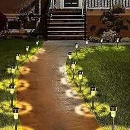 MR SAIF - Solar LED Garden Path Lights, Decorative Starburst Effect, Outdoor Spike Lights, Set of 2-image-21