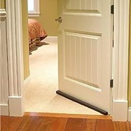 Door Bottom Seal Strip - Sound-Proof Reduce Noise Energy Saving Door Stopper - Door Dust, Insects Protector - 36 Inch Medium Size PVC Brown Color Door Guard-2