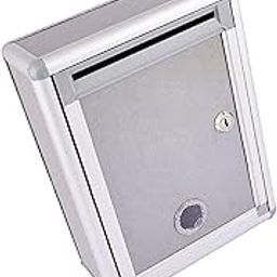 THE STYLE SUTRA Wall Mount Suggestion Case with Key Ballot Box for Hotel Business Lightweight Front Slot-image-60