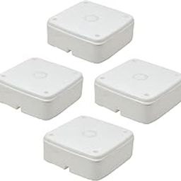 ELECTRA ZONE Waterproof CCTV Box,PVC Box for Camera Mounting Junction Box with Brass Nuts Fitting Pack Of (4)-20