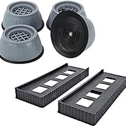 KABFLEX Multipurpose Almirah Stand Heavy Duty & 4 Pieces Anti Skip Vibration Pads for washing Machine, Dressing Tables | Wooden Furniture,Almirahs,Book Racks,Office Cabinets (2Pc Set)-picture-13