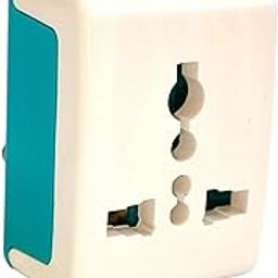 3 Pin Multi Plug Socket (10A) Travel Adapter with Universal Socket, 3 Pin Multi Plug Extension Socket Brass (Dual-Color)-13
