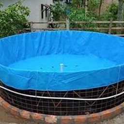 Tarpaulin 2 Diameter 450 GSM for 4500 LTR Multicolor Biofloc Fish Farming Tank Round Pond Weight 5.66 Kg Height 1.5 Mtr-picture-22