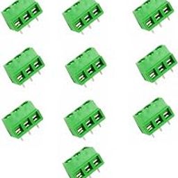 3 Pin 5.08mm Pitch Plug-in Screw Terminal Block Connector (100 pcs)-63
