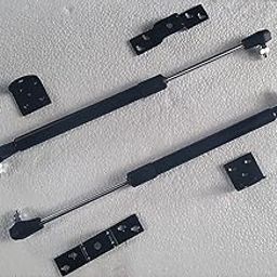12 Inch Hydraulics Gas Spring Stay Strut Pneumatic Lift Support Cabinet Hinges for 25 KG Load Capacity Black - Pack of 2-image-2