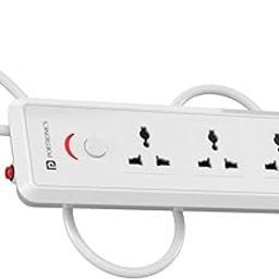 NIYAMKAAY 4+1 Universal Socket Power Strip with 2M Heavy-Duty Copper Cable | Smart Fuse with Surge & Overload Protection | Flame-Retardant, Child-Safe Design | Ideal for Home, Office & Study Setups-2