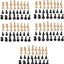 ATORSE Toy 160pcs 2-inch Plastic Chess Pieces Only Board Game Checker Pawns Accessories-Toys & Hobbies-Games-Chess-Chess Accessories-image-27
