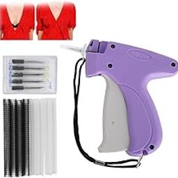 Quick Clothing Fixer Gun – Mini Stitch Hemming Tool for Clothes, Quilt Tacking Gun with 5 Needles & 1000 Glue Pins (500 Black + 500 White)-29