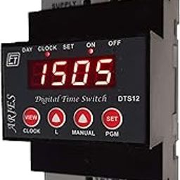 FABROTECH Programmable 40 ON Off Timer Switch Hydroponic Timer Street Light Timer Switch 230 VAC Plastic Black-16
