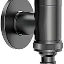 Fossa Laundry Washing Machine Faucet Water Spigot Outdoor Faucet Handle Hose Faucet Dishwasher Angle Valve (Black)-image-48