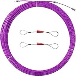 VGongTech 100Ft 30M Fish Tape Cable Puller Cable Rods Kit Through Wall Wire Guide Device 4mm PET Electrical Cable Puller Duct Rodder Threader Fish Cable Fastener-22