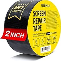 DR.TAPELAB, Strong Adhesive Tape for Window Screen Repair, 5cm x 2.6m, Screen Repair Kit for Windows or Doors, Strong Fiberglass Mesh Adhesive Tape-11