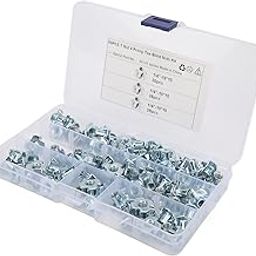 80 Pcs T Nut 4 Prong Tee Blind Nuts Kit 1/4 Inch Carbon Steel T Nut Assortment Kit for RV Electronic Equipment-image-21