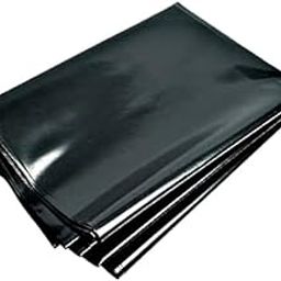 BLUE MAX Heavy-Duty Black Plastic Sheet – Waterproof, UV-Resistant, 12ft x 20ft. Ideal for Protecting Equipment, Vehicles, and Surfaces from Paint Stains and Damage.-19