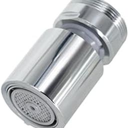 ECO365 X24 (360°) ROTATABLE FOAM & JET Dual Flow Chrome Finish Tap Extender(Pack of 1) |Fits in both Inner(24mm) & Outer(22mm) Threaded Taps| Water Tap Aerator with Jet & Foam Flow for Water Saving-image-5