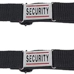 DeeNA UNIFORMS Security Guard Accessories Full Set - Black | Cap, Whistle with Lanyard, Shoulder Flap, Belt-17