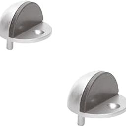 Hettich HDS 44: Heavy Duty Half-Dome Shape Floor Mounted Door Stopper, Rigid Door Stopper with Low Mounted Black Rubber Bumper Tips, Protect Wall & Door for Kitchen, Bedroom, Office, Pack of 2-image-69