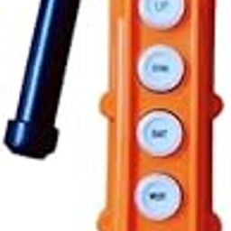 MME 250V 5A 500V 2A Hoist Crane Push Button On-Off Switch Orange (6 Way)-picture-3