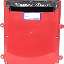 The Game Begins Gate Fitting Letter Box with Door opening at the Back Side (Rear) | Red Color | Size: 28x25x10 (LXBXH in cm)-23