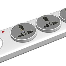 EQL® Legend Extension Board with Master Switch, 4 International sockets, Extension Cord for Office & Home Appliances, Power Strip with 2 Meter Long Cord Wire,2500 Watts 10Amp Multiplug Board (White)-picture-23