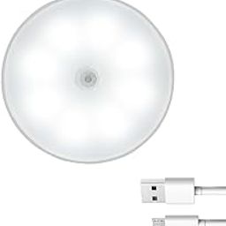 Motion Sensor Light USB Charging Wireless Self Adhesive LED Body Induction Lamp Sensor Light for Wardrobe Lights Sensor, Cupboard, Stairs, Kitchen, Home Pack of 1-image-10