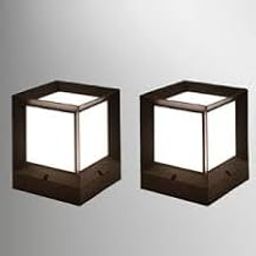 Keyplus Compact Outdoor Gate Light, Waterproof Outdoor Lamp for Balcony, Terrace, Compound Wall, Black Iran Finish, Pack of 2-image-83