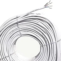 Pure Source India Flexible 0.25mm x 4 Core Round Copper Electrical Wire, Load Capacity- 2 Ampere / 450 Watt (White) (5 MTR)-picture-17