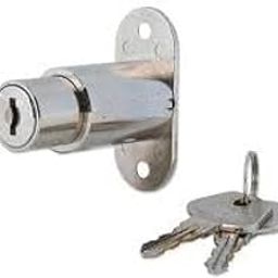 AMS- Stainless Steel Wood Thickness Metallic Plunger Push Lock with 2 Keys for Sliding Door Lock (16mm Inner Cylinder Diameter,18mm Outer Cylinder Diameter, 32mm Cylinder Length.) (Pack of 1)-image-76