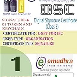 DGFT FOR IEC- DIGITAL SIGNATURE(DSC) SIGNATURE WITH TOKEN HYP2003- 1 YEAR VALIDITY by KRAFTWIZ POWERED BY EMUDRA-image-16