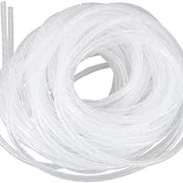 9mm 25 Meters White Spiral Sleeve Wrap and Wire Organizer Band for 3D Printer CNC Machine Computer PC TV or Electric Wires Bicycles Used for Commercial Areas and Automation (White)-image-96