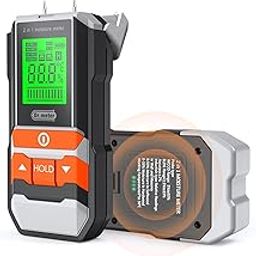Wood Moisture Meter, 2 in 1 Pin & Pinless Moisture Tester, Dr.meter Digital Dampness Moisture Sensor Detector for Wood Firewood Drywall Paper Floor Woodworking, Water Leak Detector-28