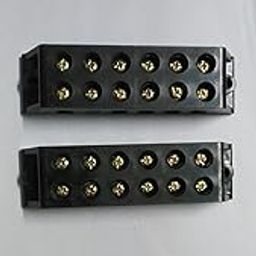 RASHRI ; One For All 60A 6 Way Bakelite Connector Strip Double Row Barrier Black Terminal. (Pack of 2)-10