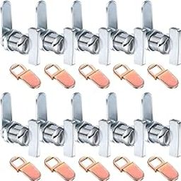 10 Pieces 7/8 Inch Thumb Operated Offset Cam Lock Non-Locking Compartment Lock for RV Compartment Door, Vehicles, Storage Replacement Cam Lock-15