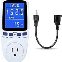 Upgraded Wattage Meter Power Meter Plug Home Power Consumption Monitor with Cable, Electrical Usage Monitoring, Energy Voltage Amp Kill Meter with Backlight-22